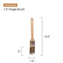6 Pk 1.5 Inch Angle Sash Paint Brush
