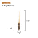 6 Pk 1 Inch Angle Sash Paint Brush