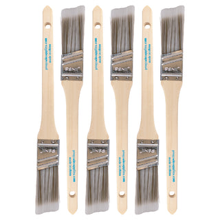 6 Pk 1 Inch Angle Sash Paint Brush